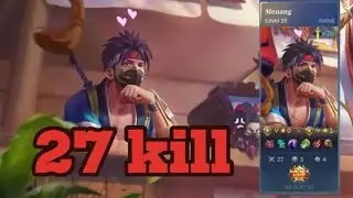 Hayabusa 27 kill. SOLO RANK awal Season. #hayabusa #hayabusagameplay #mobilelegends #mlbb #fyp #rrq