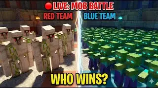 🔴 LIVE: Red vs Blue - Ultimate Mob Battle! (Satisfying) 🤤
