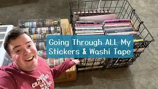 Let's Organize & Destash My Stickers & Washi Tape - Shop My Stash Part 3
