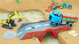 DIY Construction Science Project - Build a Water Well 2 Compartment and Mini Hand Pump With Bricks
