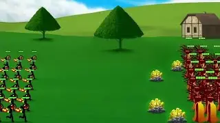26 Fire Elementals vs. 16 Medusas - Stick War 2 - Fully Automated