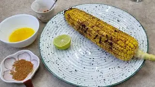 Chutta Cholam #Fire Grilled corn 🌽 in gas stove #evening teatime snack #snack series