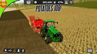 Getting Potatoes and Corn For Animals! Farming Simulator 20 Animals Farm
