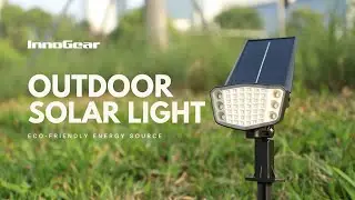InnoGear SL48D 48 LED Solar Outdoor Spotlight - How to use