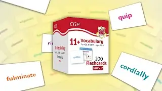 11+ Vocabulary Flashcards Pack 2 &mdash; double the vocab fun from CGP!