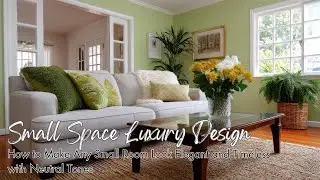 Small Space Luxury Design | How to Make Any Small Room Look Elegant and Timeless with Neutral Tones