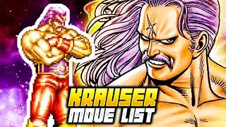 KRAUSER MOVE LIST - Fatal Fury Special / Garou Densetsu Special (Neo Geo)