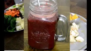 Super organic red juice - natural red lipstick :-) for kids and adults. Also has Aicok juicer review