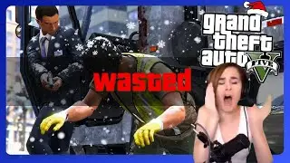 GTA 5 Online Funny Moments - KnoWay Out Missions, Fails & Christmas Snow Map!
