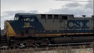 CSX 837 leads intermodal in past CSX Cumberland Terminal