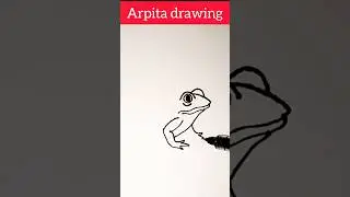 Frog drawing//Easy drawing//How to draw👌//frog drawing