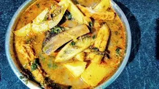 কাঁচা কলা 🍌 দিয়ে মাছের পাতলা ঝোল....#recipevideo