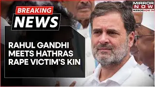Breaking | Rahul Gandhi Reaches Hathras; Meets 2020 Rape Victim's Kin; Security Tightened