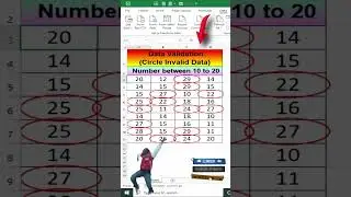 Circle Invalid Data | Most tricky excel question asked first time  #shorts by #srsawaliyaeduworld