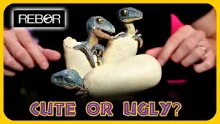 REBOR VELOCIRAPTOR TRIPLETS LOCK, STOCK & BARREL FIGURES | Unboxing and Review | Jurassic Park Toy