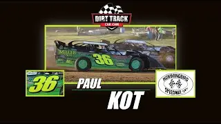 Paul Kot driving #36 Super Late Model in the feature at Hummingbird Speedway June 4, 2022