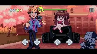 Jugando fnf (senpai)
