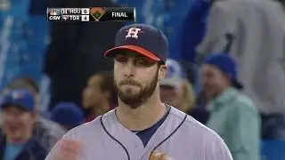 HOU@TOR: Bass gets the save on a groundout