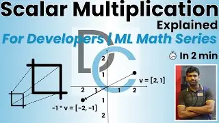 Scalar Multiplication of Vectors in Python &ndash; Explained Visually in 2 Mins