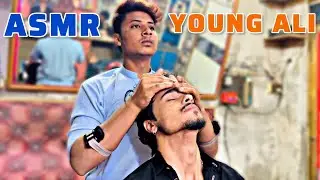ASMR || THE MOST RELAXING HEAD & BACK MASSAGE BY YOUNG ALI : ASMR INSTANT SLEEP MASSAGE #asmr #relax