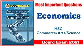 Most Important Question for Economics | SYJC Commerce/Arts/Science New Syllabus 2020-21 | Ashish Sir