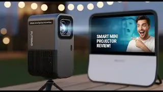 PUTRIMS Smart Mini Projector Review | Native 1080P | 4K Support | WiFi Bluetooth Outdoor Projector