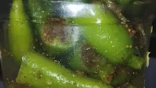चटपटा हरी मोटी मिर्च का अचार 🌶️🌶️🌶️