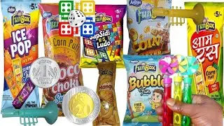 Ultimate Mix 🤑🤑 Collection of new Snacks surprise juice inside free ludo & bubble sticks 