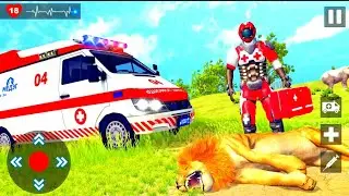 Animal rescue ambulance game Doctor Robot 3D - Car games - Android Gameplay