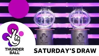 The National Lottery &lsquo;Thunderball&rsquo; draw results from Saturday 20th October 2018