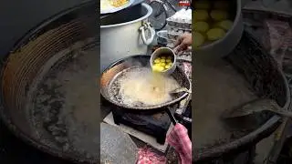making a 😋 most unique dish Egg 🥚 Daal  Tarka ￼￼in street #shorts #food