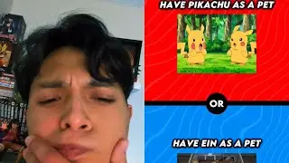Having Pikachu as a pet would be fun and cool. Anime would u rather 
