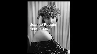 PORTRAIT DE COUTURIERE - Jeanne Paquin , une notori&eacute;t&eacute; internationale
