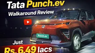 Tata Punch.ev Walkaround Review | 355 km True Range, Rs. 6.49 lacs