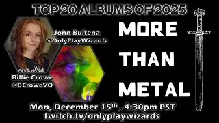 OnlyPlayWizard's Top 20 Albums of 2025 | MORE THAN METAL