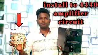 4440 double ic amplifier  board connection hindi