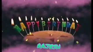 Amazing Happy Birthday RAJESH song. Happy birthday song with names