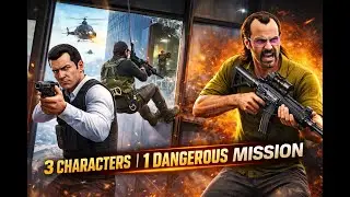 GTA 5 High Rise Infiltration Mission 🔥 | Michael Franklin Trevor | Hindi Gameplay