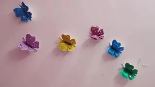  🦋 How to make paper butterfly at home. Glitter paper butterfly 🦋