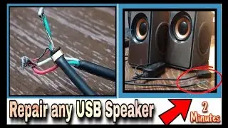Repair common fault of small PC/Lpatop speaker / Repair mini USB speaker  / Repair USB speaker