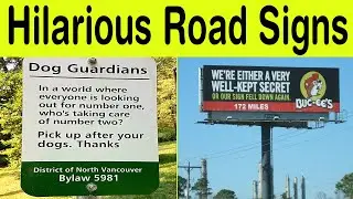 Hilarious Road Signs Ever  That Make Absolutely No Sense! || Happy Panda