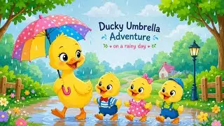 Ducky&rsquo;s Umbrella Adventure On A Rainy Day |Moral story for kids @Dee kids storybook