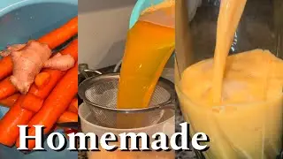The Ultimate juice!! How to make homemade Carrot juice. #carrotjuice