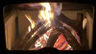 薪ストーブの炎（wood stove flame） DAY 76