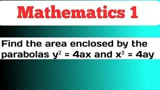 Find the area enclosed by the parabolas y&sup2; = 4ax and x&sup2; = 4ay