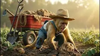 Biggest Potato Harvest Fails! Watch How Monkey Moko Overcomes Every Disaster on the Farm
