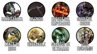 TODAS las Armas de los Primarcas Explicadas   - Lore Warhammer 40k