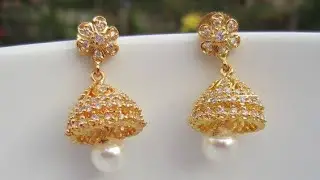 Latest One Gram gold Jhumkas Designs
