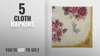 Top 10 Cloth Napkins [2018]: Talking Tables Truly Scrumptious Floral Napkins for Birthday, Tea