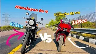 Yamaha R1 V4 Vs Himalayan 411 Drag Race Unexpected Race🤯😱Socha Nahi Thaa